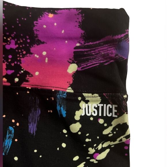 Justice Girls Athletic Paint Splatter Full Length Leggings - Picture 6 of 9